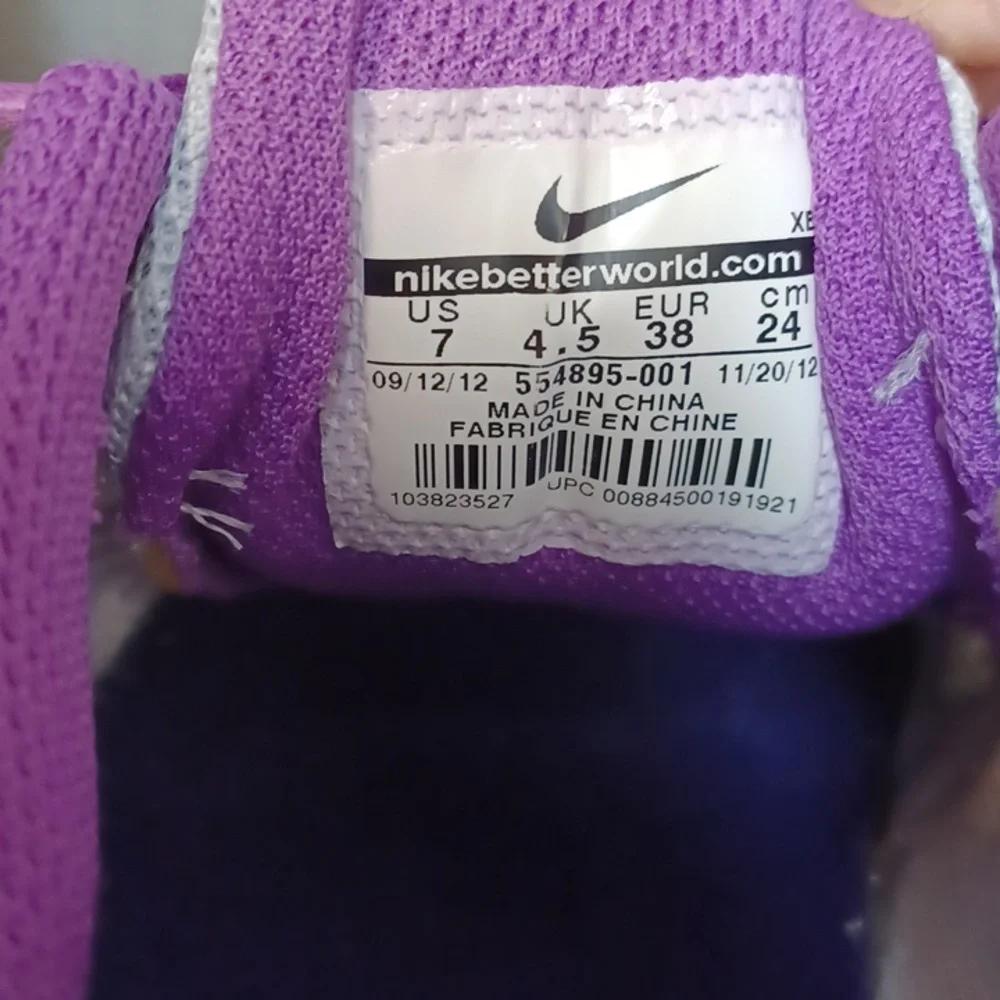 Nike Purple and Teal Sneakers Size 7 - Picture 10 of 13